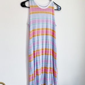 Girls multicolor striped dress (XXL)